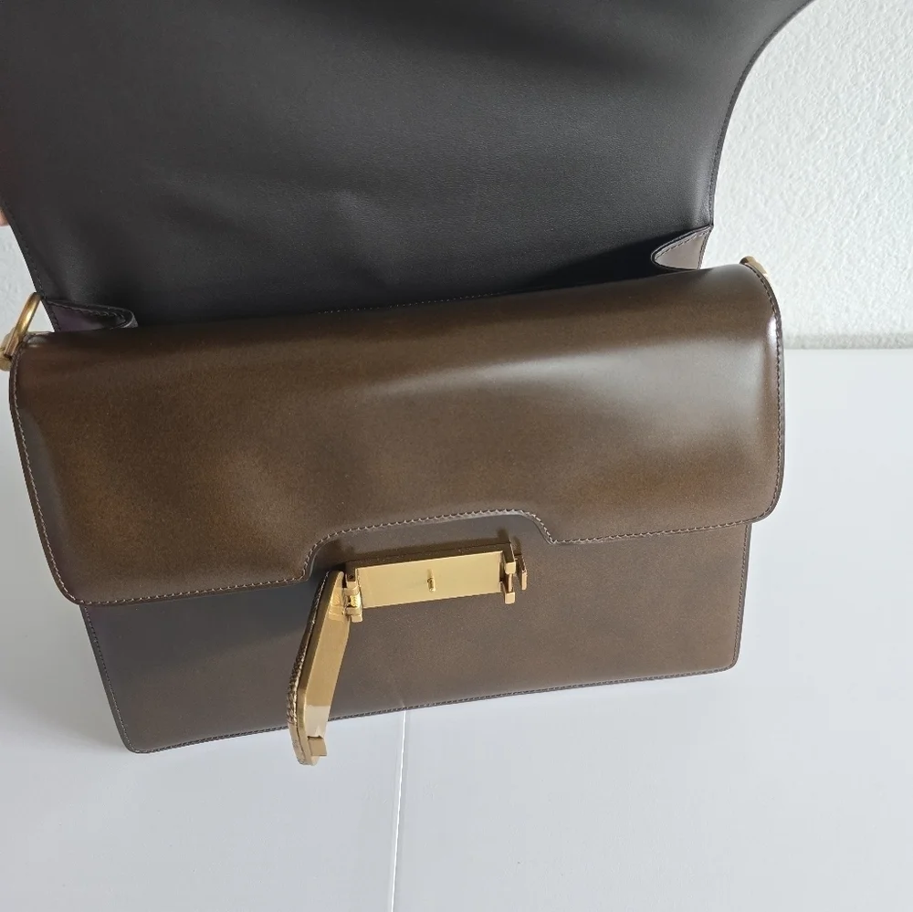 Gucci Leather Handbag Women's Brown Medium Borsa Snake Dustbag New - Picture 14 of 16